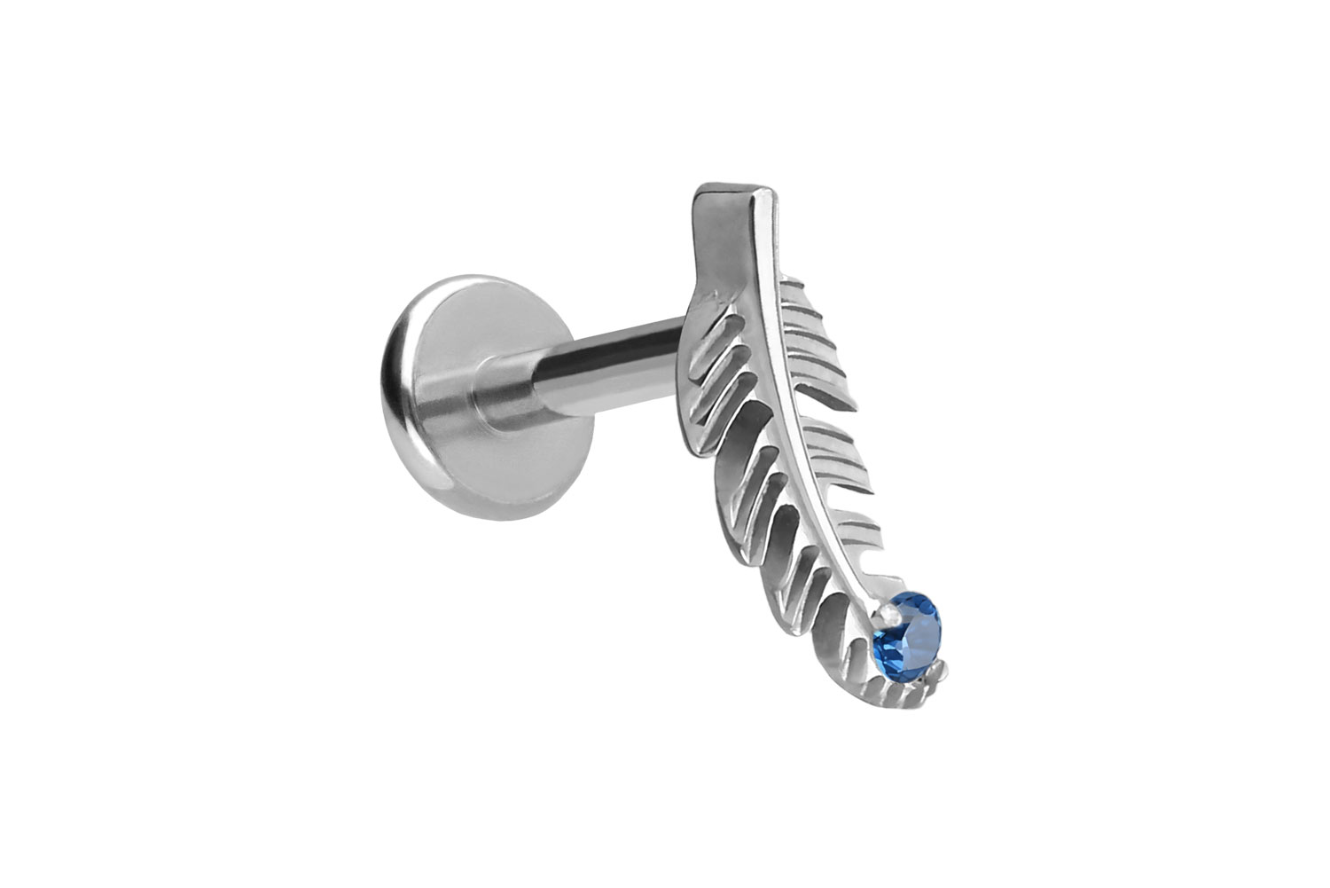 Titan Labret Piercing mit Push Fit FEDER